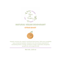 Image 3 of Natural Vegan Deodorant (Citrus Boost)