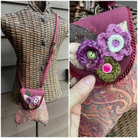 Image 1 of Small Tapestry And Flower Pocket