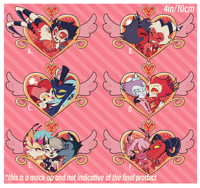 Helluva Boss Valentine's Couple Charms