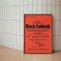 Image 2 of BLACK SABBATH 26 JUNE 1970 Concert Poster - A2