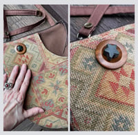Image 1 of Large Scoop Front Zippertop Tapestry Pocket