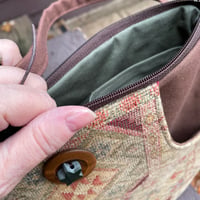 Image 2 of Large Scoop Front Zippertop Tapestry Pocket