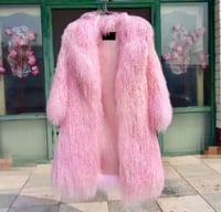 Image 2 of 100% Mongolian Sheep Fur Coat