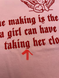 Image 2 of Zine Making is the Most Fun Baby Tee Misprint (PINK)