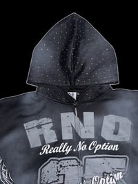 Image 4 of "BLACK SIGILISM RHINESTONE" HOODIE