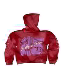 Image 2 of "RED SIGILISM RHINESTONE" HOODIE