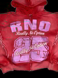 Image 5 of "RED SIGILISM RHINESTONE" HOODIE