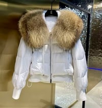 Image 3 of Goose Down Coat w/ Raccoon Collar