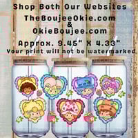 Rainbow Brite Strawberry Shortcake Uv Dtf Cup Wrap W0712