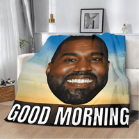 Image 1 of Kanye West Teeth Blanket - Cozy Plush Fleece Throw | Hip Hop Inspired Bedding