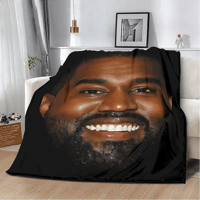 Image 2 of Kanye West Teeth Blanket - Cozy Plush Fleece Throw | Hip Hop Inspired Bedding