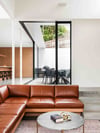 CLOVER SUNKEN LOUNGE IN TASMANIAN OAK WITH SUNDANCE LEATHER