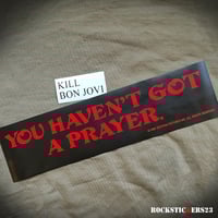 Image 3 of Kill Bon Jovi guitar stickers Jackson King V 1985 Custom Arctic White James Hetfield 