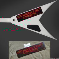 Image 5 of Kill Bon Jovi guitar stickers Jackson King V 1985 Custom Arctic White James Hetfield 