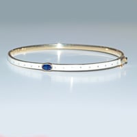 Image 1 of Emma Blue Sapphire Cuff Bracelet