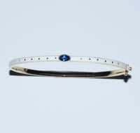 Image 3 of Emma Blue Sapphire Cuff Bracelet