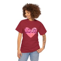 Image 2 of Love Heart Cotton Tee Express Delivery available