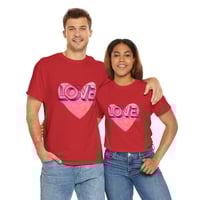 Image 1 of Love Heart Cotton Tee Express Delivery available
