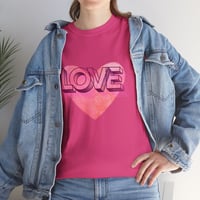 Image 4 of Love Heart Cotton Tee Express Delivery available