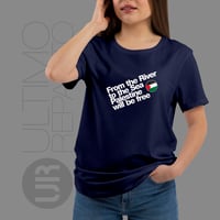 Image 1 of T-Shirt Donna G - From the river to the sea ... (UR139)