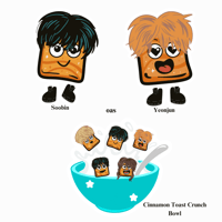 Image 3 of Txt Cinnamon Toast Crunch stickers