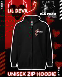 Image 2 of Lil Devil Unisex Zip Hoodie