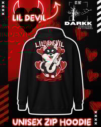 Image 1 of Lil Devil Unisex Zip Hoodie