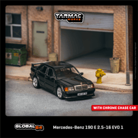 Image 2 of Tarmac Works - 1/64 Mercedes-Benz 190 E 2.5-16 EVO 1 Blue-Black Metallic