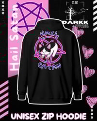 Image 1 of Hail Satan Unisex Zip Hoodie