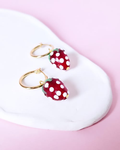 Image of Pendientes STRAWBERRY - Rojo