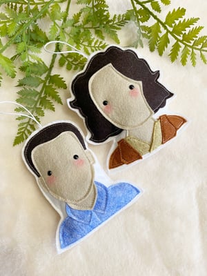 Image of Tears for Fears felt decoration set