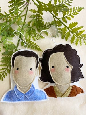 Image of Tears for Fears felt decoration set