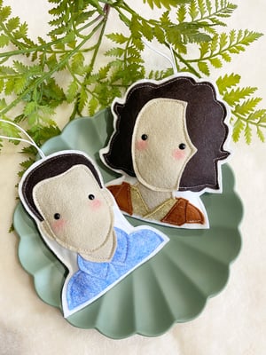 Image of Tears for Fears felt decoration set