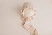 ALEX soft bonnet with flounce