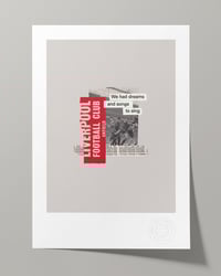 Image 1 of Liverpool FC Vintage Programme Collage – Football Art Print – Series 2