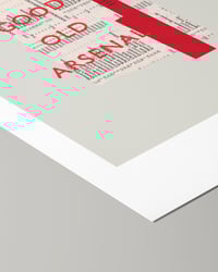 Image 3 of Arsenal FC Vintage Programme Collage – Football Art Print – Series 4