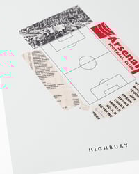 Image 2 of Arsenal FC Vintage Programme Collage – Football Art Print – Series 5
