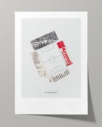 Image 1 of Arsenal FC Vintage Programme Collage – Football Art Print – Series 5