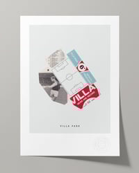 Image 1 of Aston Villa Vintage Programme Collage – Football Art Print – Series 5