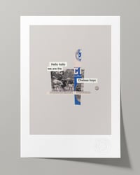 Image 1 of Chelsea FC Vintage Programme Collage – Football Art Print – Series 2