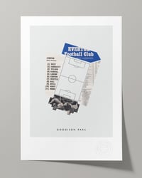 Image 1 of Everton FC Vintage Programme Collage – Football Art Print – Series 5