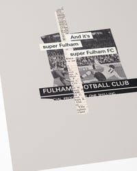 Image 2 of Fulham FC Vintage Programme Collage – Football Art Print – Series 2