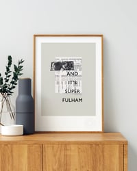 Image 4 of Fulham FC Vintage Programme Collage – Football Art Print – Series 4