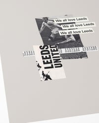 Image 2 of Leeds United Vintage Programme Collage – Football Art Print – Series 2