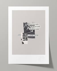 Image 1 of Leeds United Vintage Programme Collage – Football Art Print – Series 2