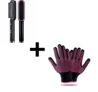 Brosse lissante chauffante + Gants Thermorésistants 