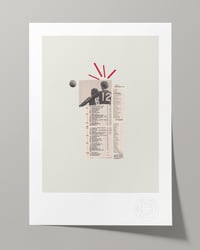 Image 1 of Liverpool FC Vintage Programme Collage – Football Art Print – Series 3