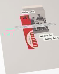 Image 2 of Manchester United FC Vintage Programme Collage – Football Art Print – Series 2