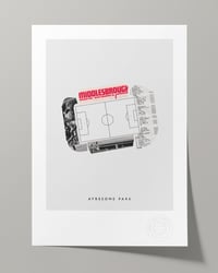 Image 1 of Middlesbrough FC Vintage Programme Collage – Football Art Print – Series 5