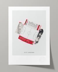 Image 1 of Nottingham Forest FC Vintage Programme Collage – Football Art Print – Series 5
